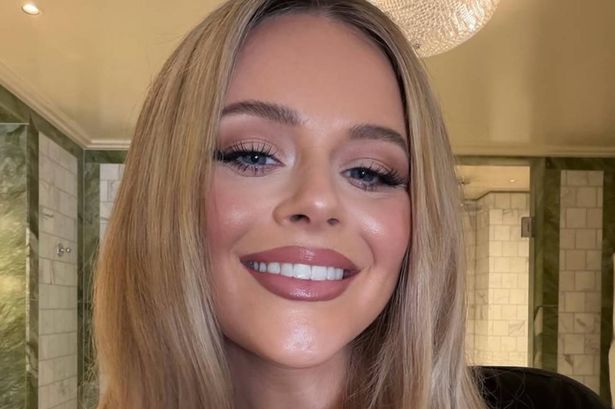 Emily Atack channels Carolyn Bessette in slimming spring trousers you can shop for under £30