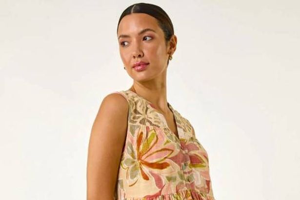 'Flattering' spring dress from Roman that hides bloated tummies now on sale