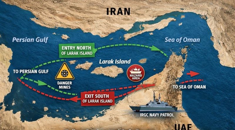 Iran announces alternative ship routes in Strait of Hormuz